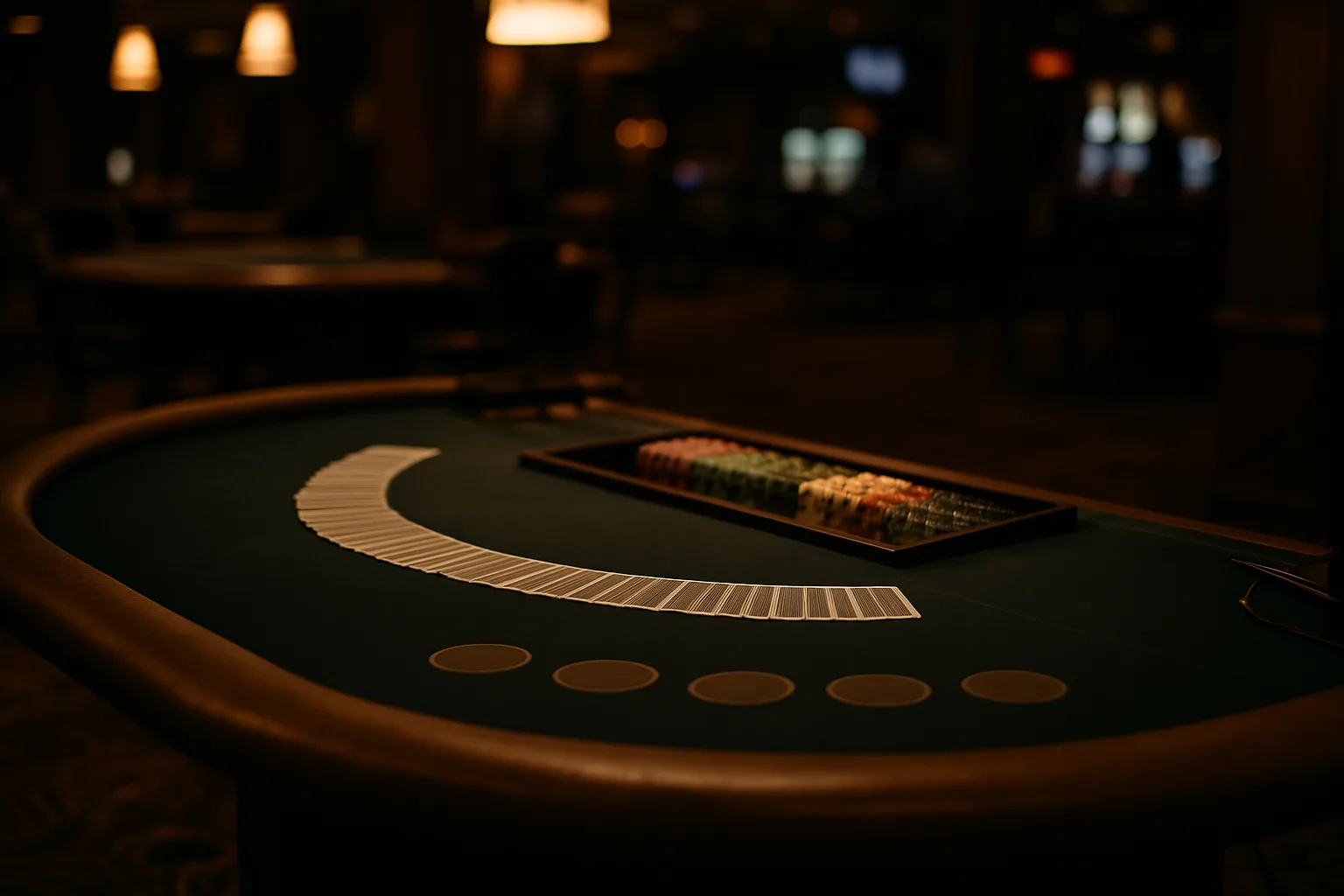 The cash desk at the cage